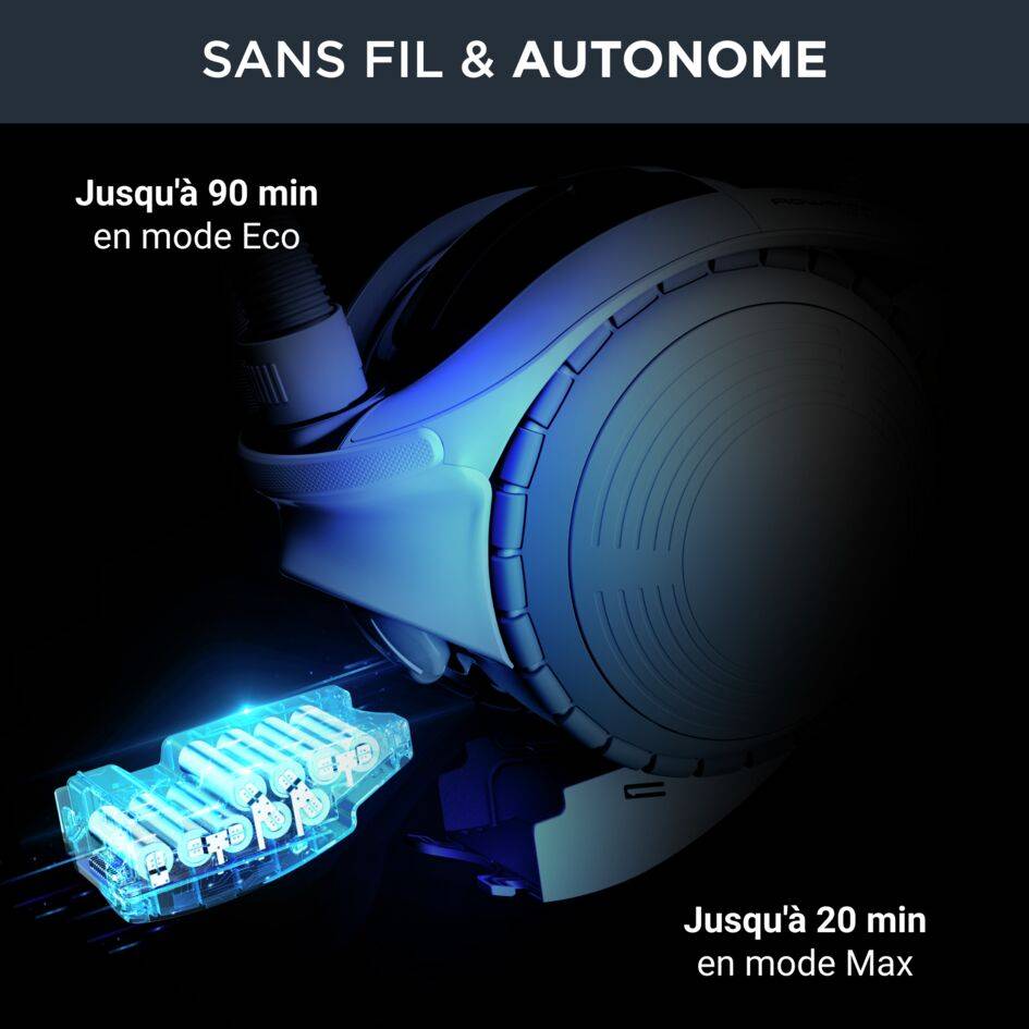 X-Ô IX7777 Aspirateur sans fil - 230 AirWatts - 180 min d'autonomie (2 batteries) - 1,0L