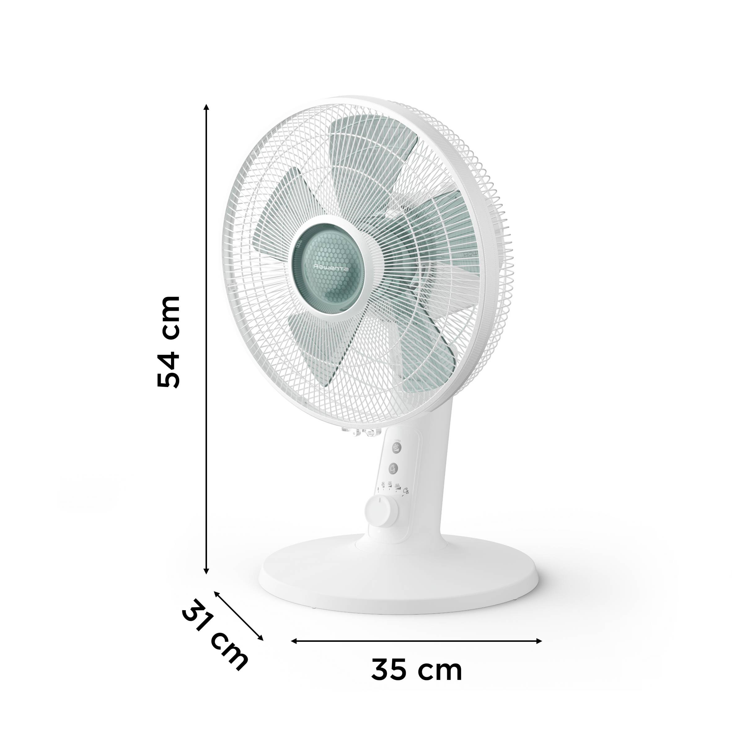Turbo Silence Extreme VU2740 Tafelventilator - 43 m³/min airflow - 4 snelheden - Ultra-stil: 32 d(B)