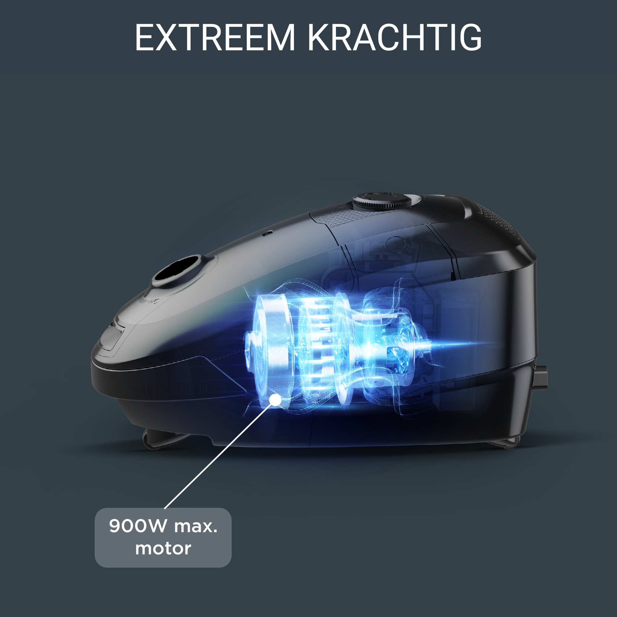 Power XXL RO3126 Stofzuiger met zak - 900W - 79dB - Parketborstel