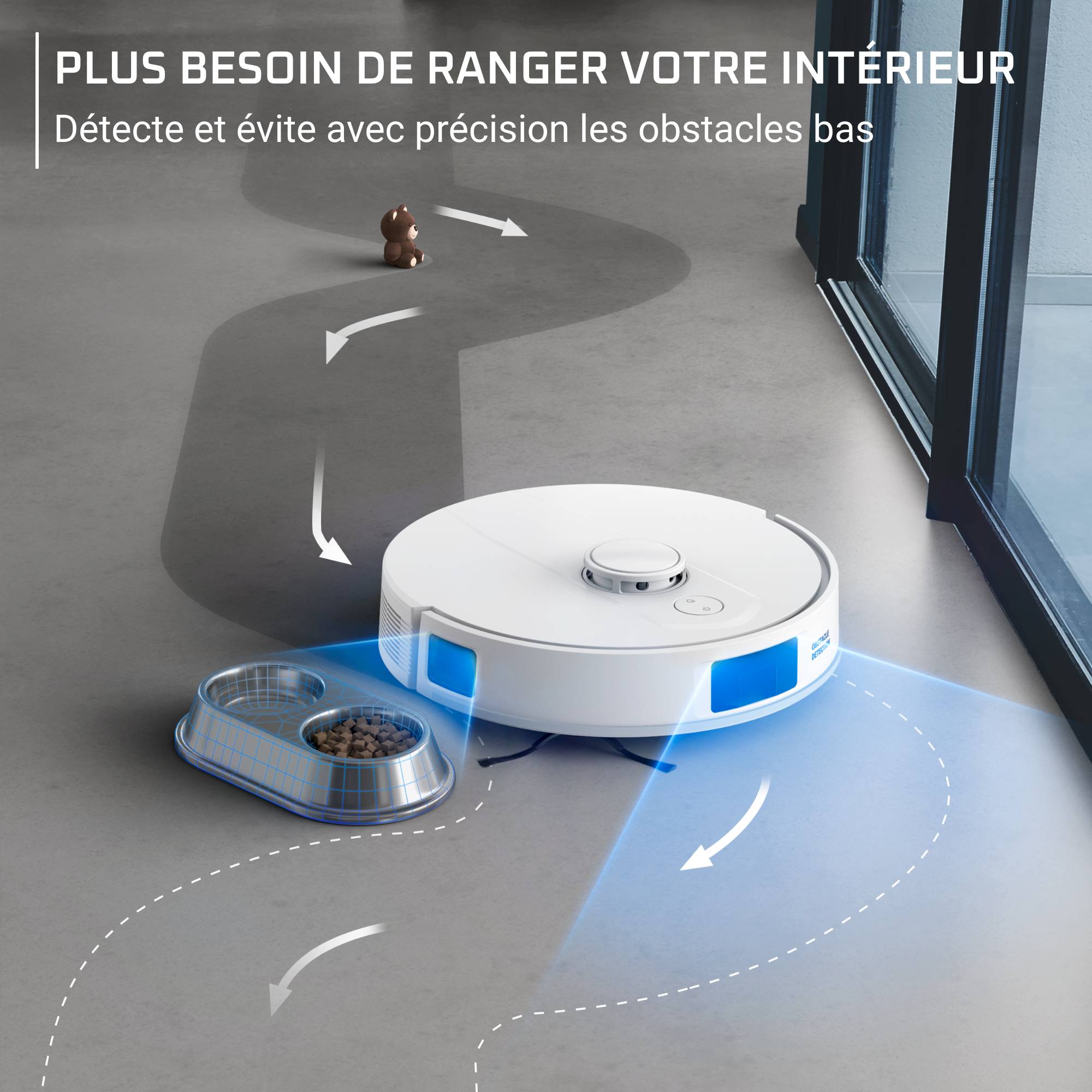 Aspirateur robot X-PLORER Serie 140+, Modèle Animal & Allergy RR9197WH