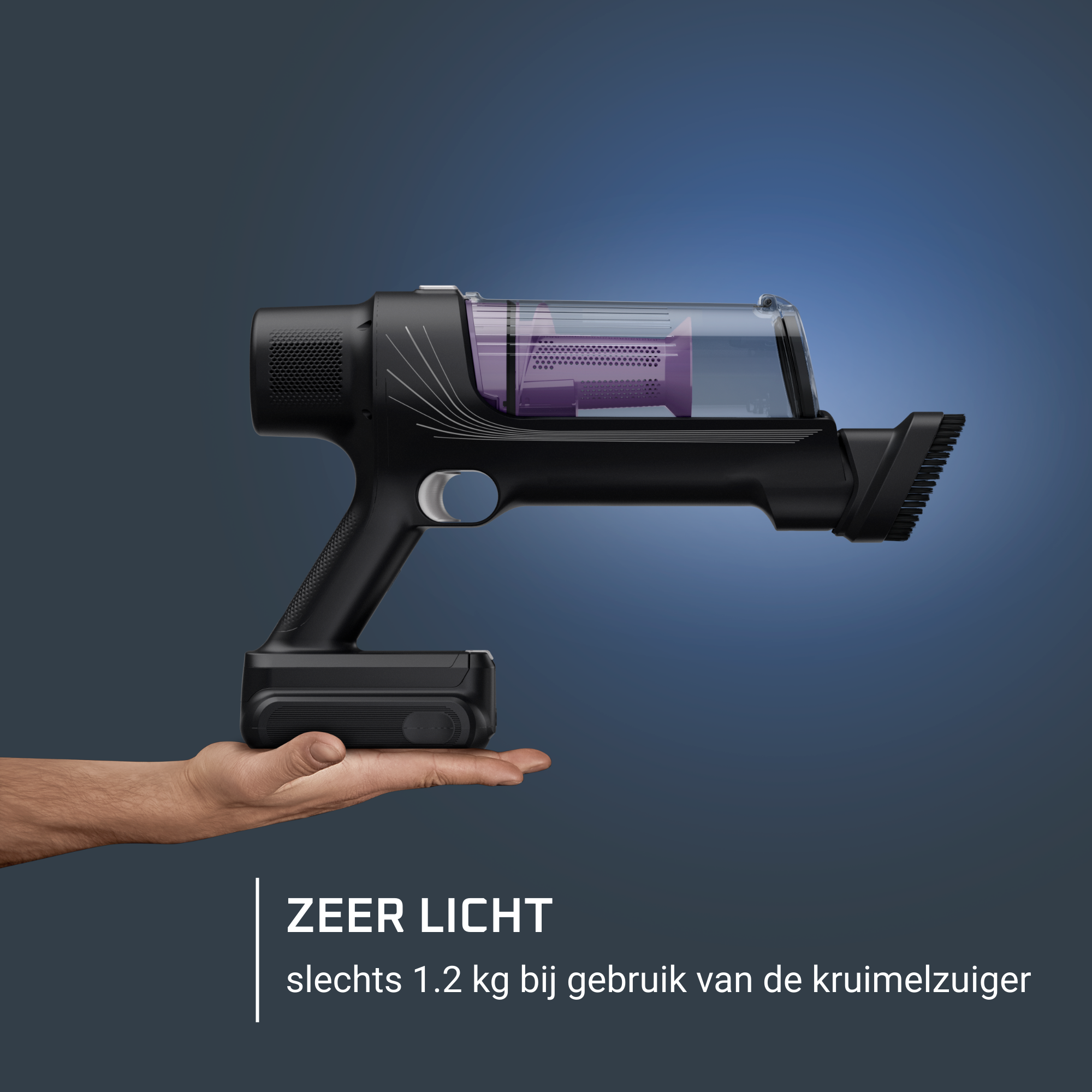 X-Pert 7.60 RH6A31 Steelstofzuiger - 30 AirWatt - 45 min autonomie - 0,44L