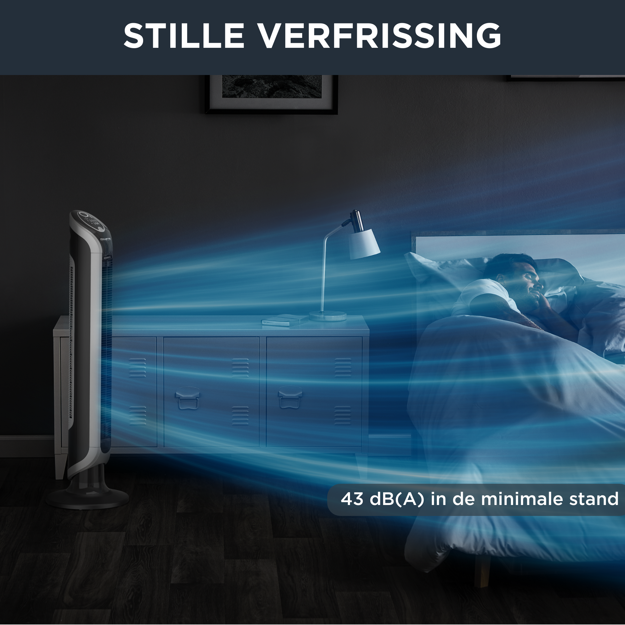 Eole Infinite VU6670 Kolomventilator - Luchtsnelheid: 3,0 m/sec - 3 snelheden - Stil: 43 d(B)