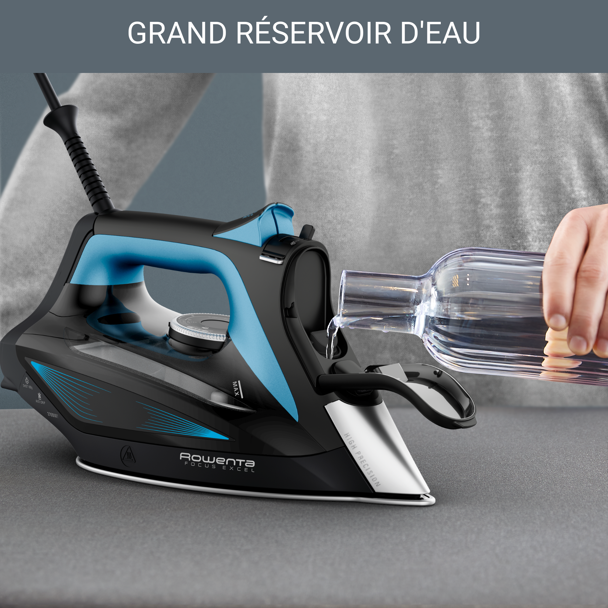 Focus Excel DW5310 Fer à repasser - 2.700W - Pressing 180 g/min - 300ml