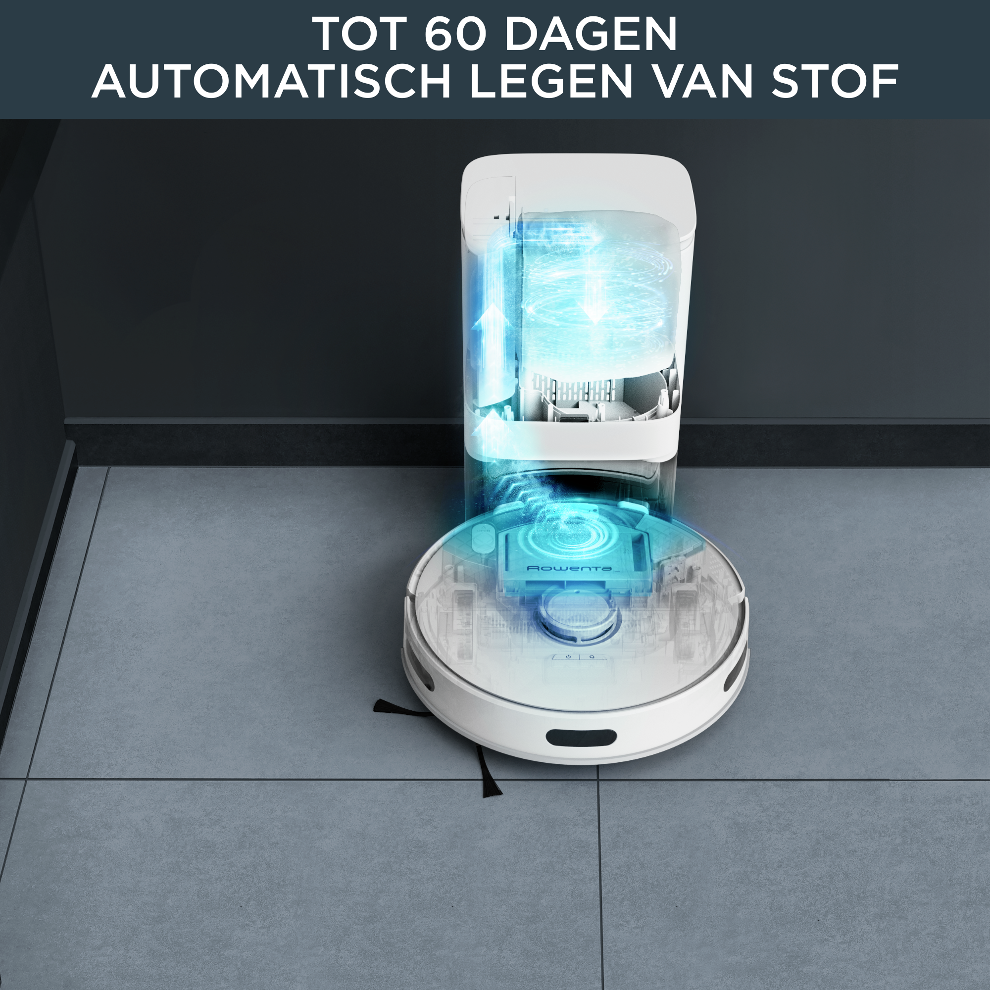 X-Plorer Serie 75S+ RR8587 Robotstofzuiger met automatisch leegstation - 2.700Pa - Technologie: Camera + Laser