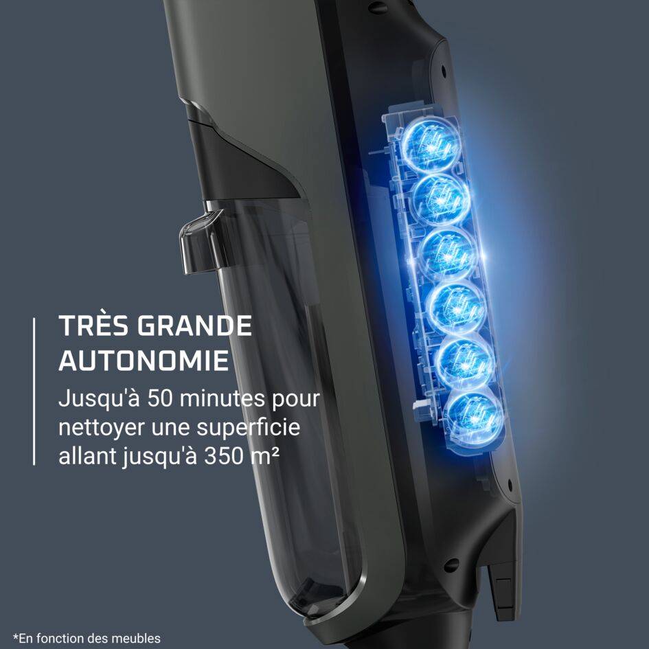 X-Clean 4 GZ5037 Aspirateur laveur 2-en-1 - 50 min d'autonomie - Nettoyage automatique