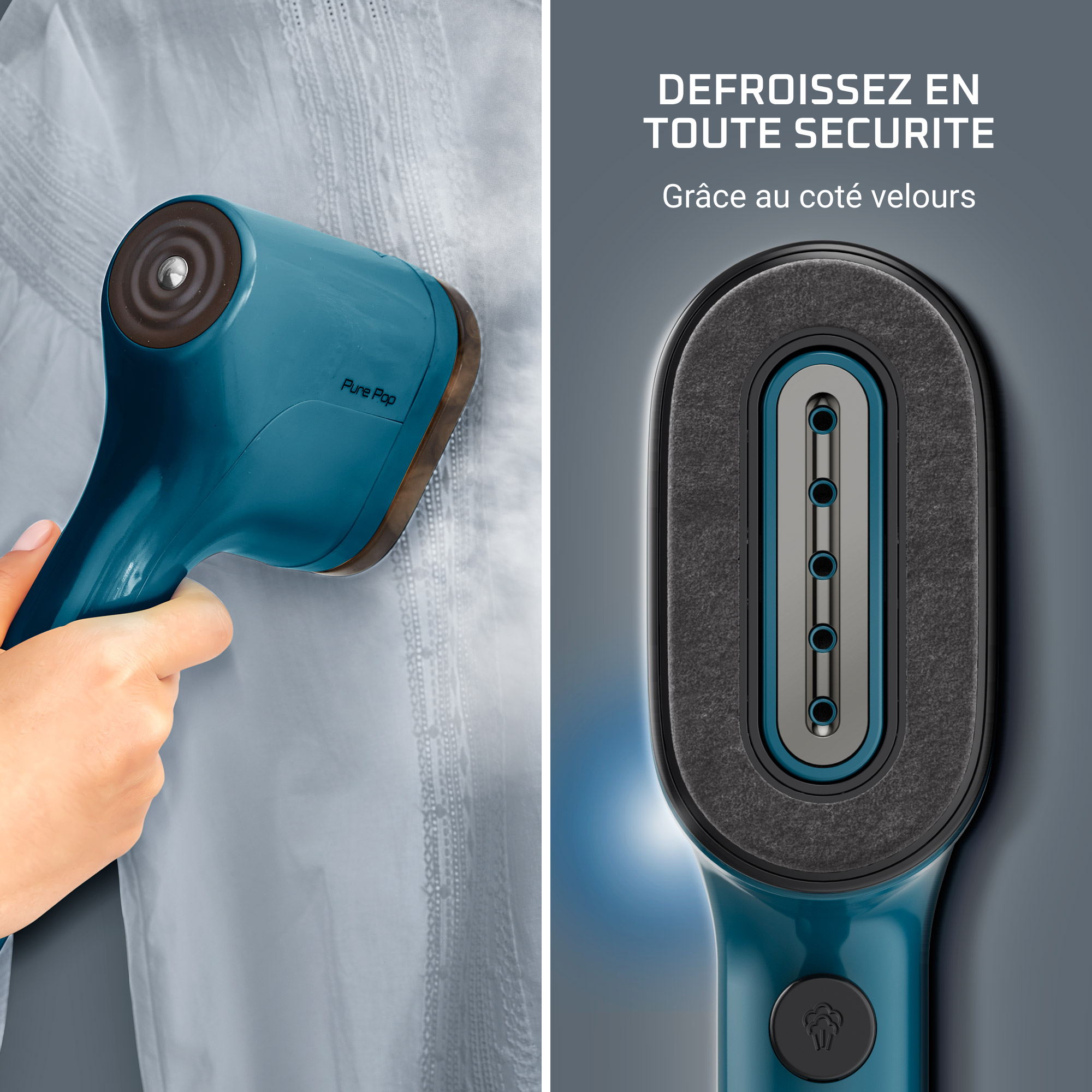 Pure Pop DR2020 Défroisseur vapeur - 1.300W - Débit de vapeur 20g/min
