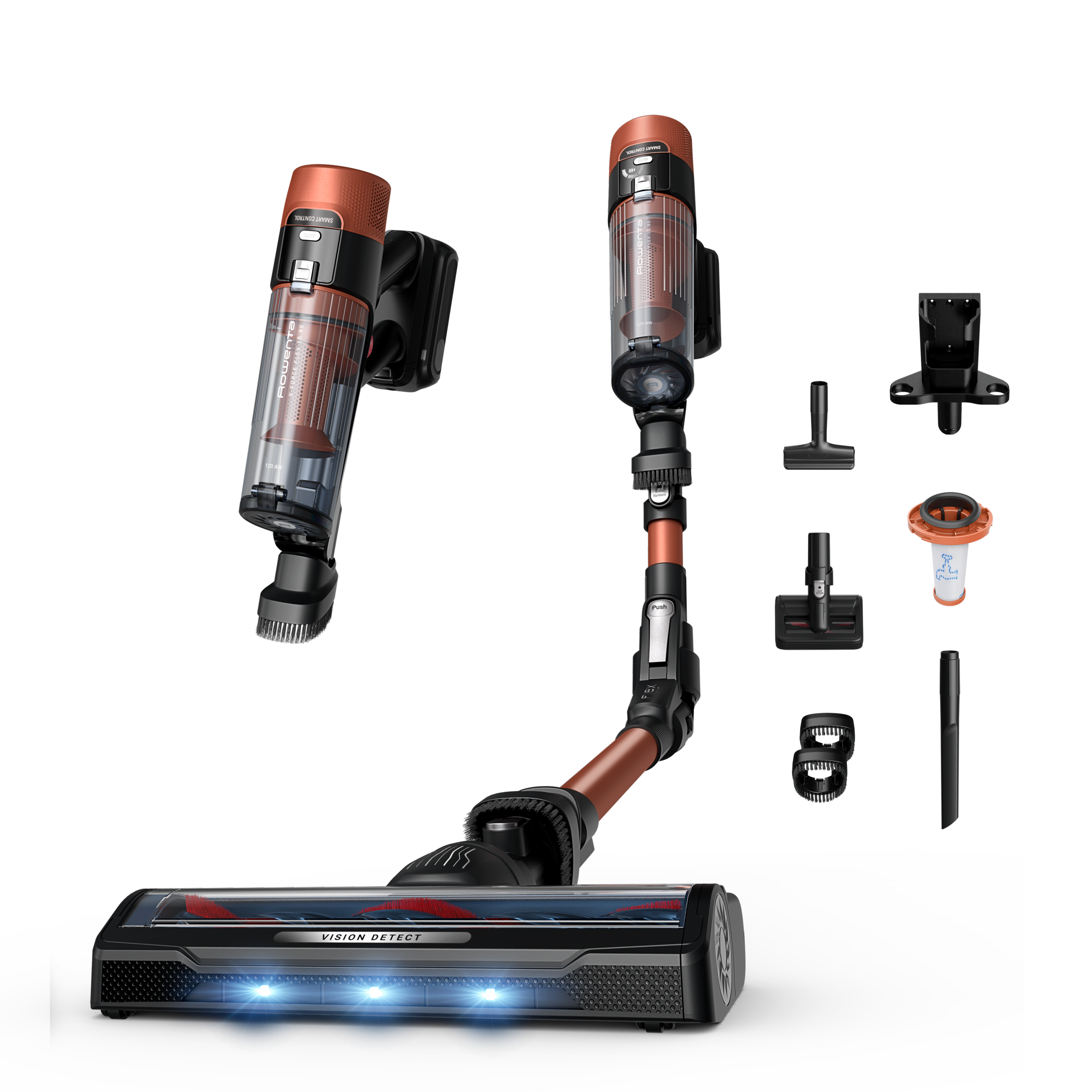 X‑Force Flex 10.80 RH7A73E0 Steelstofzuiger - 120 Airwatt - 60 min autonomie