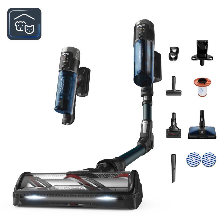 X-Force Flex 13.60 Aqua RH9AD1 Steelstofzuiger - 150 AirWatt - 60 min autonomie - 0,65L