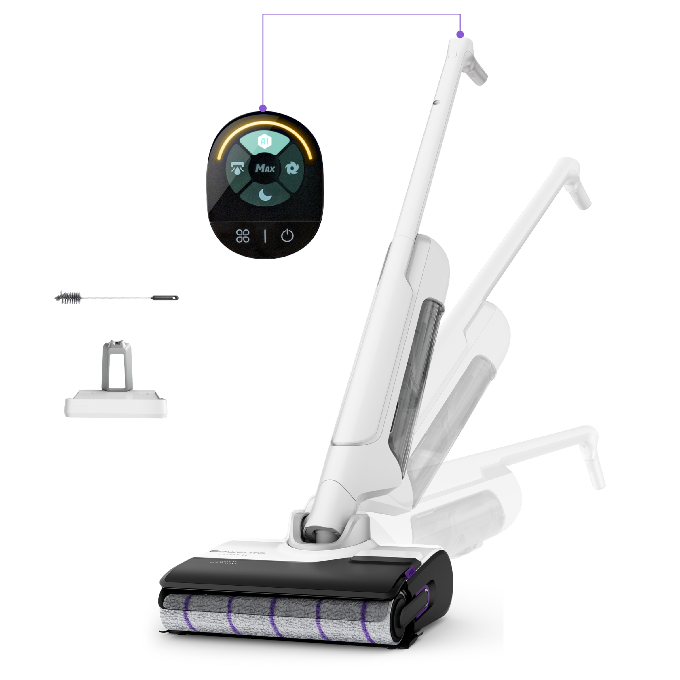 X-Clean 10 GZ7035 Aspirateur laveur 2-en-1 - 60 min d'autonomie - Nettoyage et séchage automatique