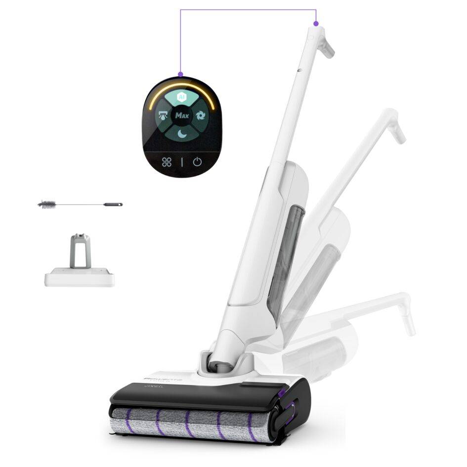 X-Clean 10 GZ7035 Aspirateur laveur 2-en-1 - 60 min d'autonomie - Nettoyage et séchage automatique