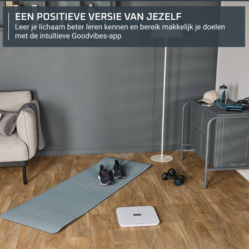 Goodvibes Sport 2.0 BR9740F0 Verbonden weegschaal – Intuïtieve app – 17 indicatoren – 180 kg