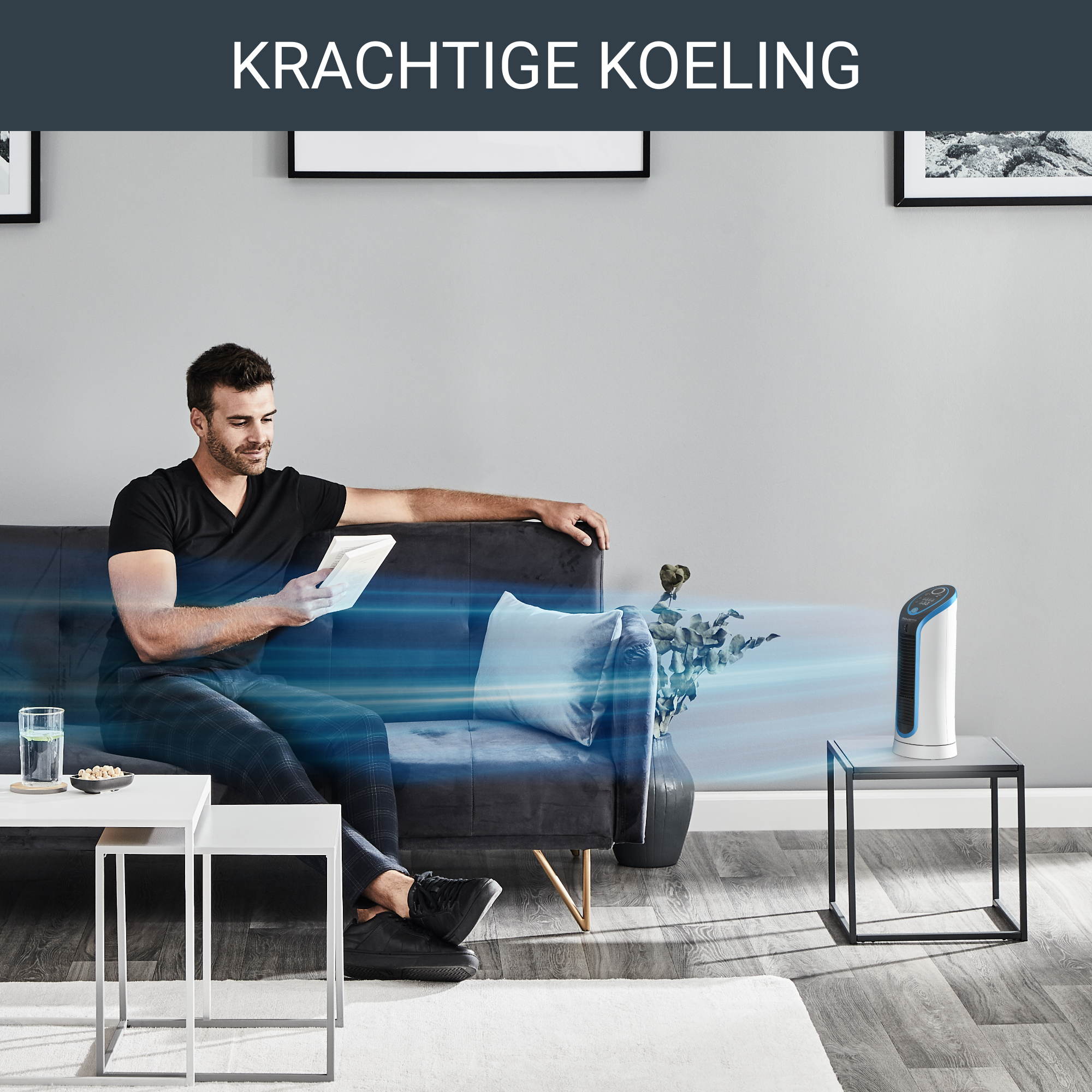 Eole Compact VU6210 Kolomventilator - Luchtsnelheid: 3,1 m/sec - 3 snelheden - 45 d(B)