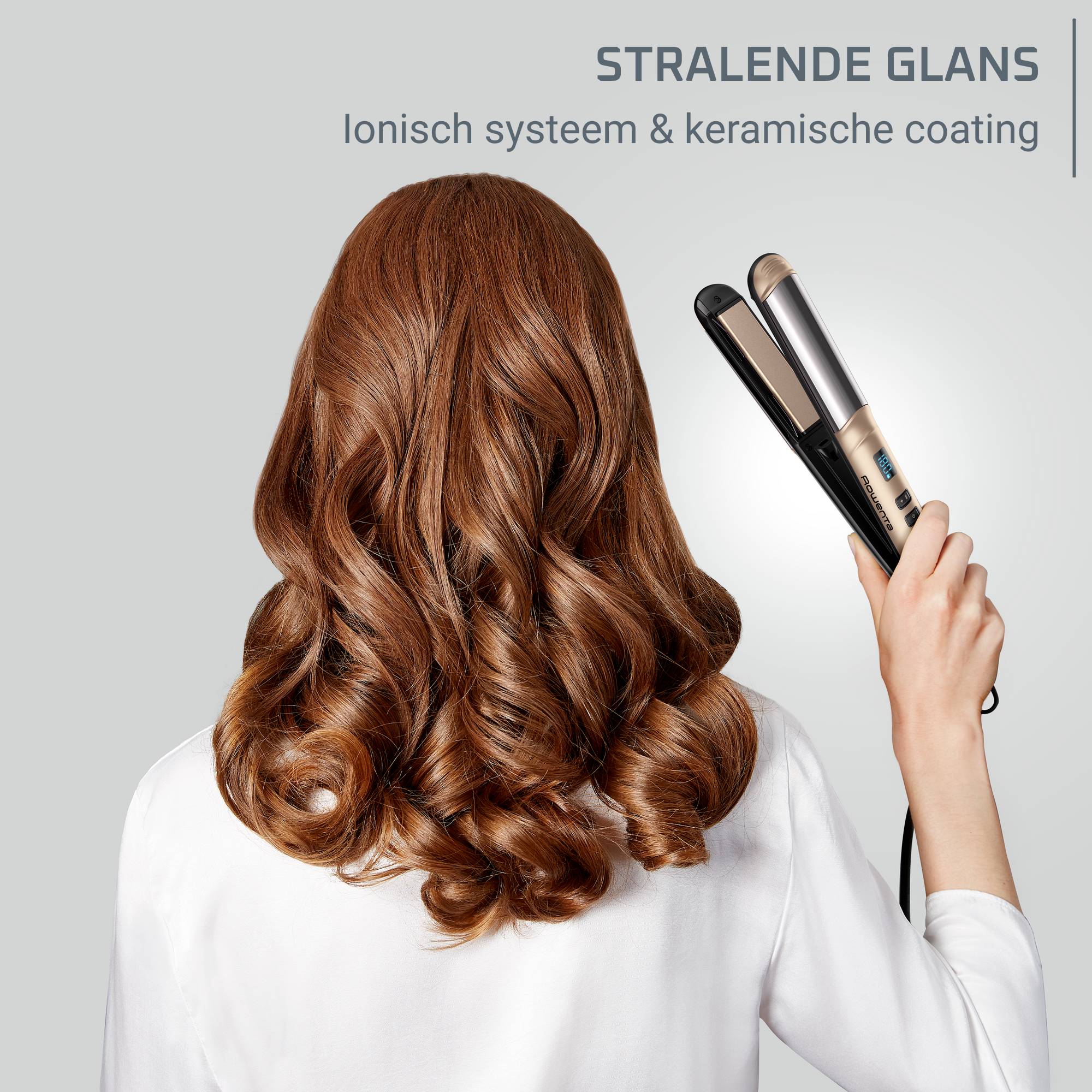 Glam & Shine stijltang, 2-in-1 haarstylingapparaat, steilen & krullen