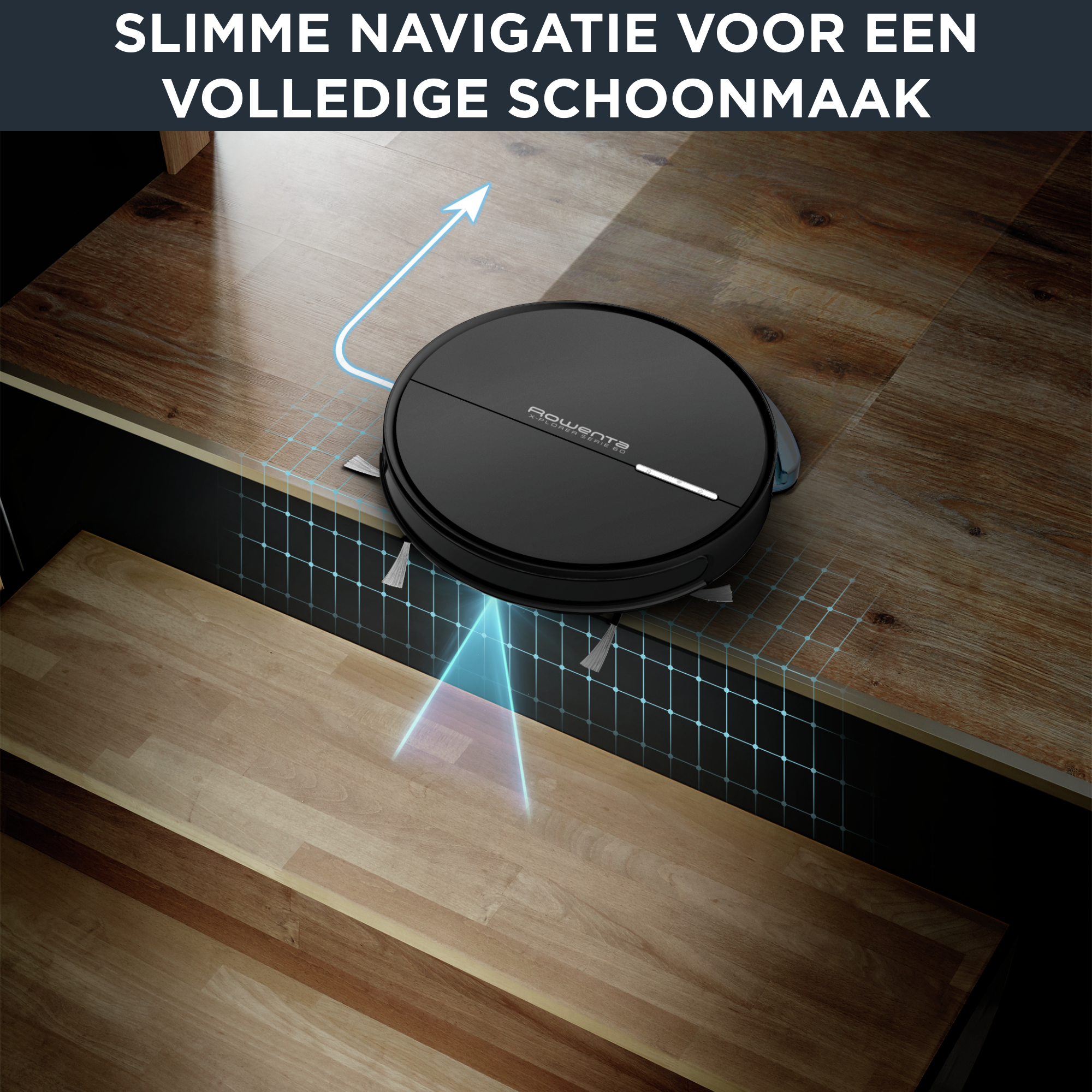 X-Plorer Serie 60 RR7455 Robotstofzuiger - 2.300Pa - Technologie: Gyroscoop