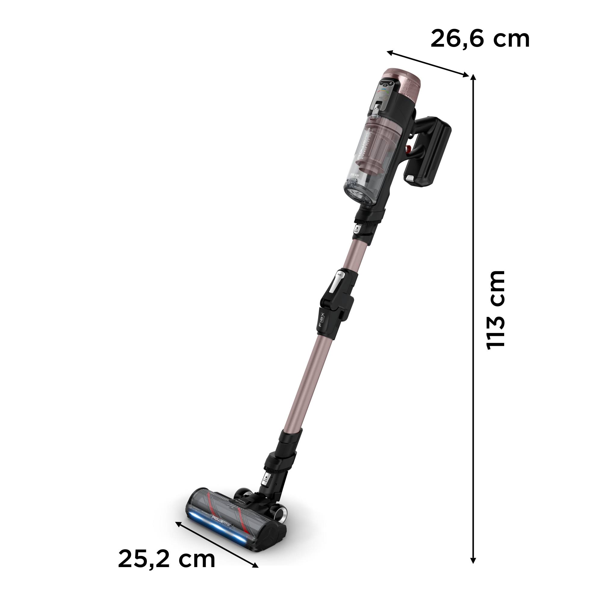X-ForceFlex 16.60 Aqua RH9CD9E0 Aspirateur balai - 315 AirWatts - 120 min d'autonomie