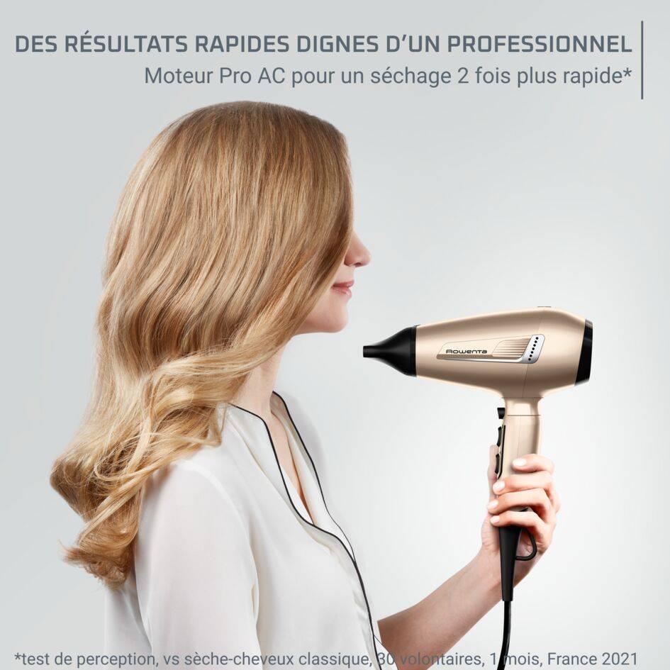 Pro Expert Sèche-cheveux, Moteur Pro AC 2 200 W, Séchage ultra rapide