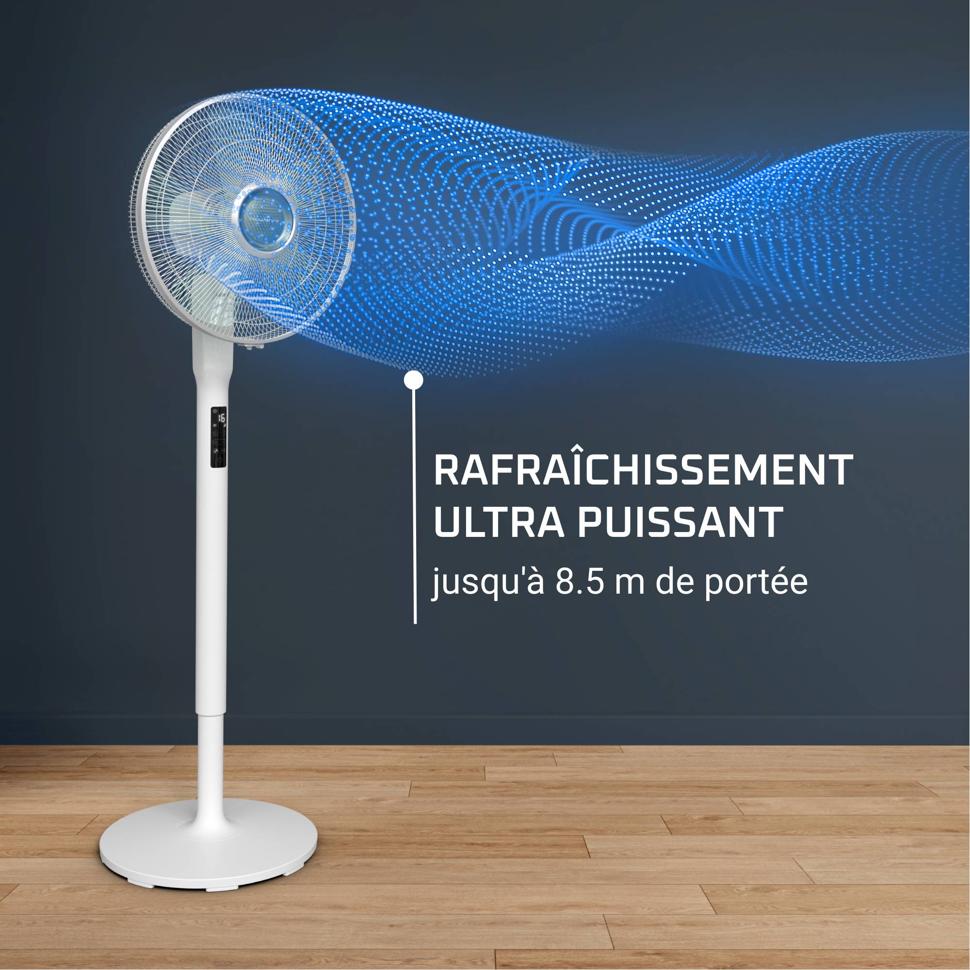 Turbo Silence Extreme+ VU5890 Ventilateur sur pied - Débit d'air : 75 m³/min - 16 vitesses - Ultra-silencieux : 32 d(B)