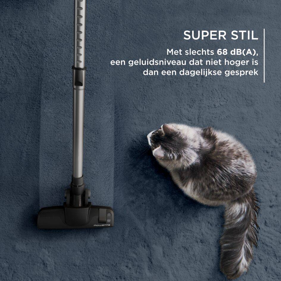 Green Force Effitech RO7C36 Stofzuiger zonder zak - 500W - Stil: 68dB - Parketborstel