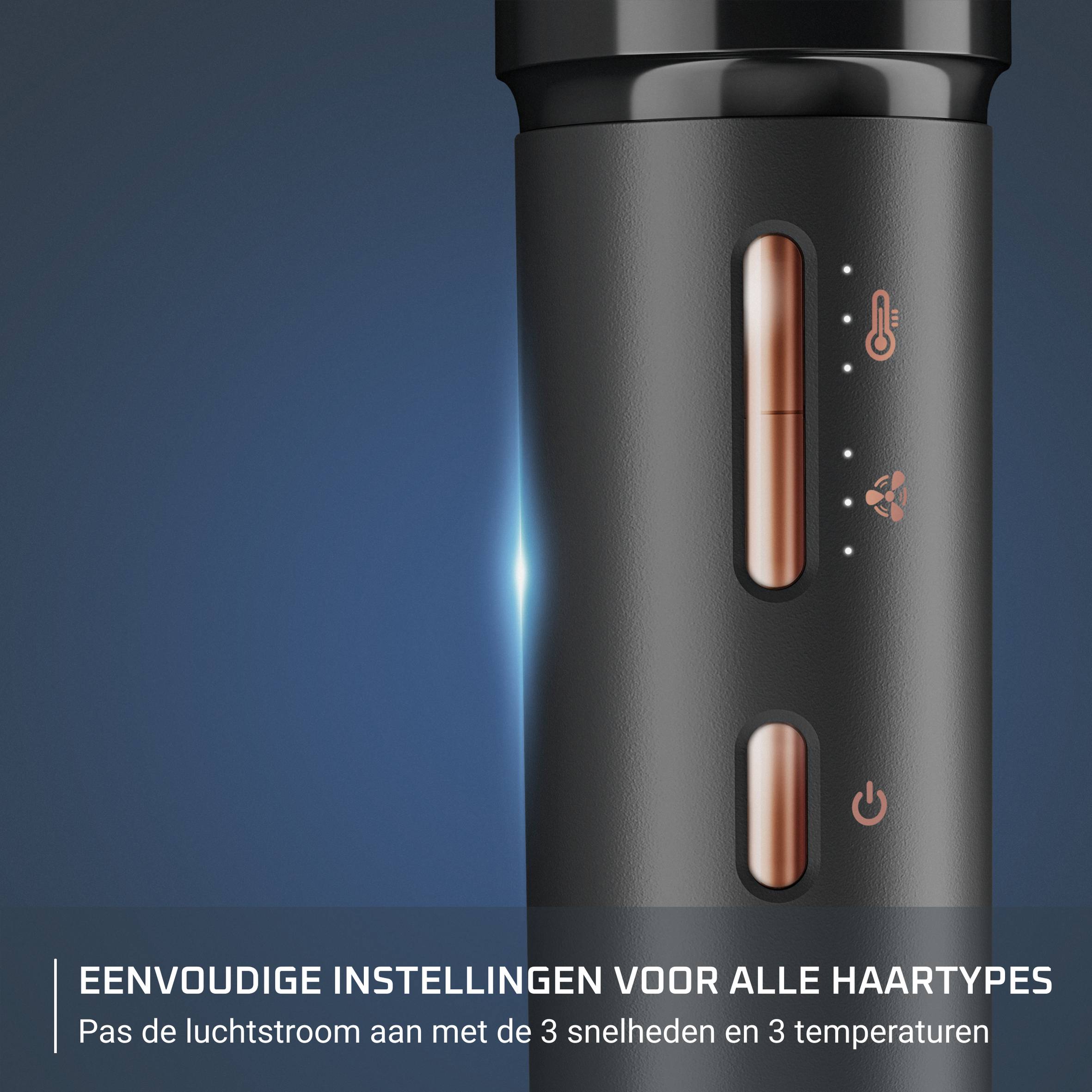 Air Shape UB9820 Multistyler warmelucht borstel – 3 snelheden/temperaturen – Keramische coating