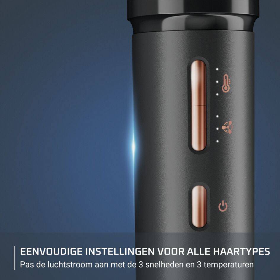 Air Shape UB9820 Multistyler warmelucht borstel – 3 snelheden/temperaturen – Keramische coating