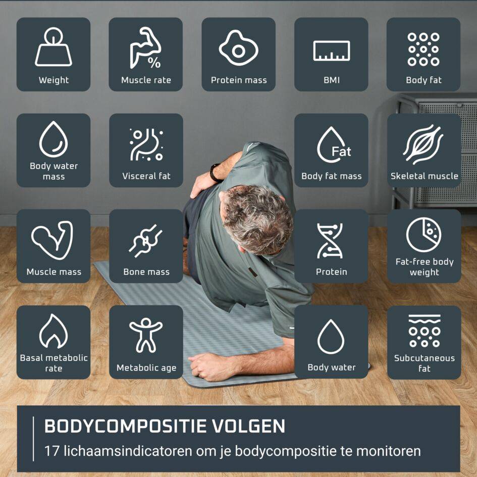 Goodvibes Sport 2.0 BR9740F0 Verbonden weegschaal – Intuïtieve app – 17 indicatoren – 180 kg