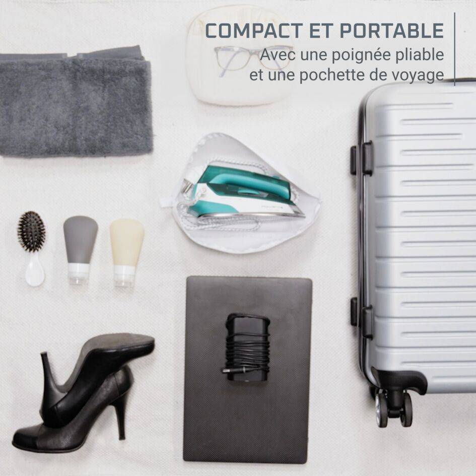 First Class DA1610E0 Fer vapeur - Format voyage pliable - Chauffe rapide