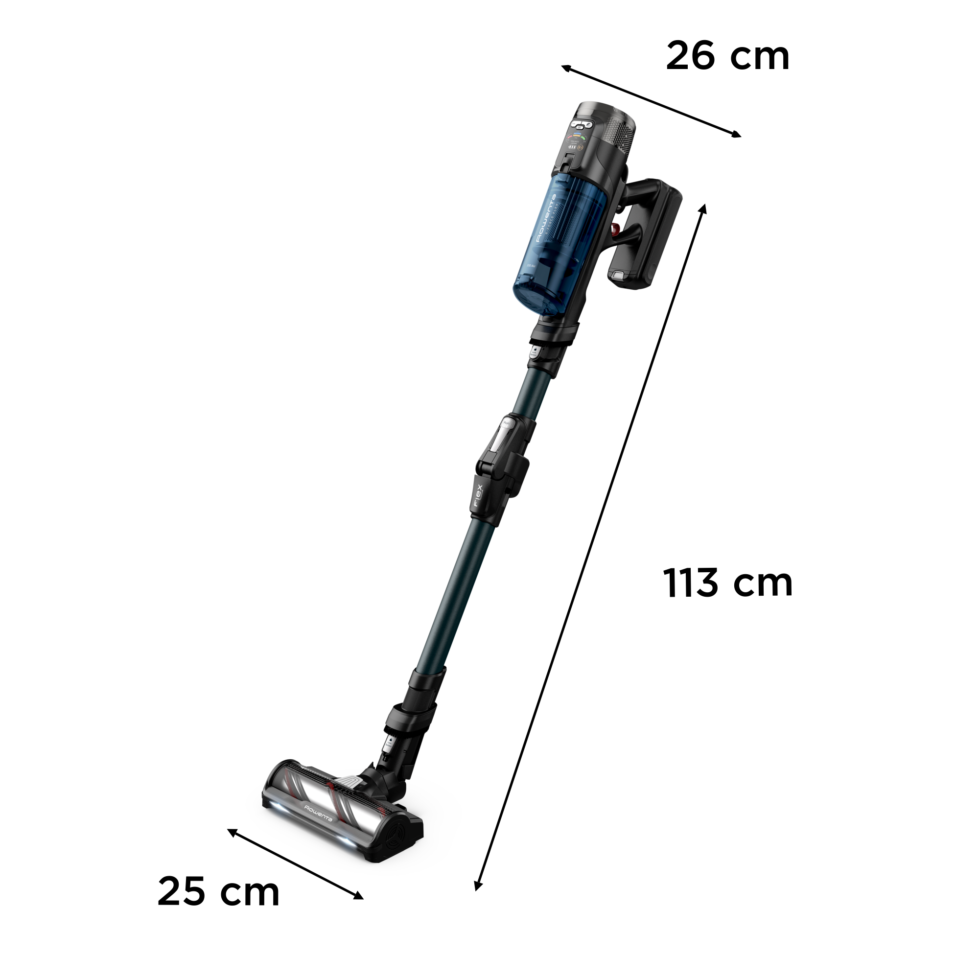 X-Force Flex 13.60 Aqua RH9AD1 Aspirateur balai - 150 AirWatts - 60 min d'autonomie - 0,65L