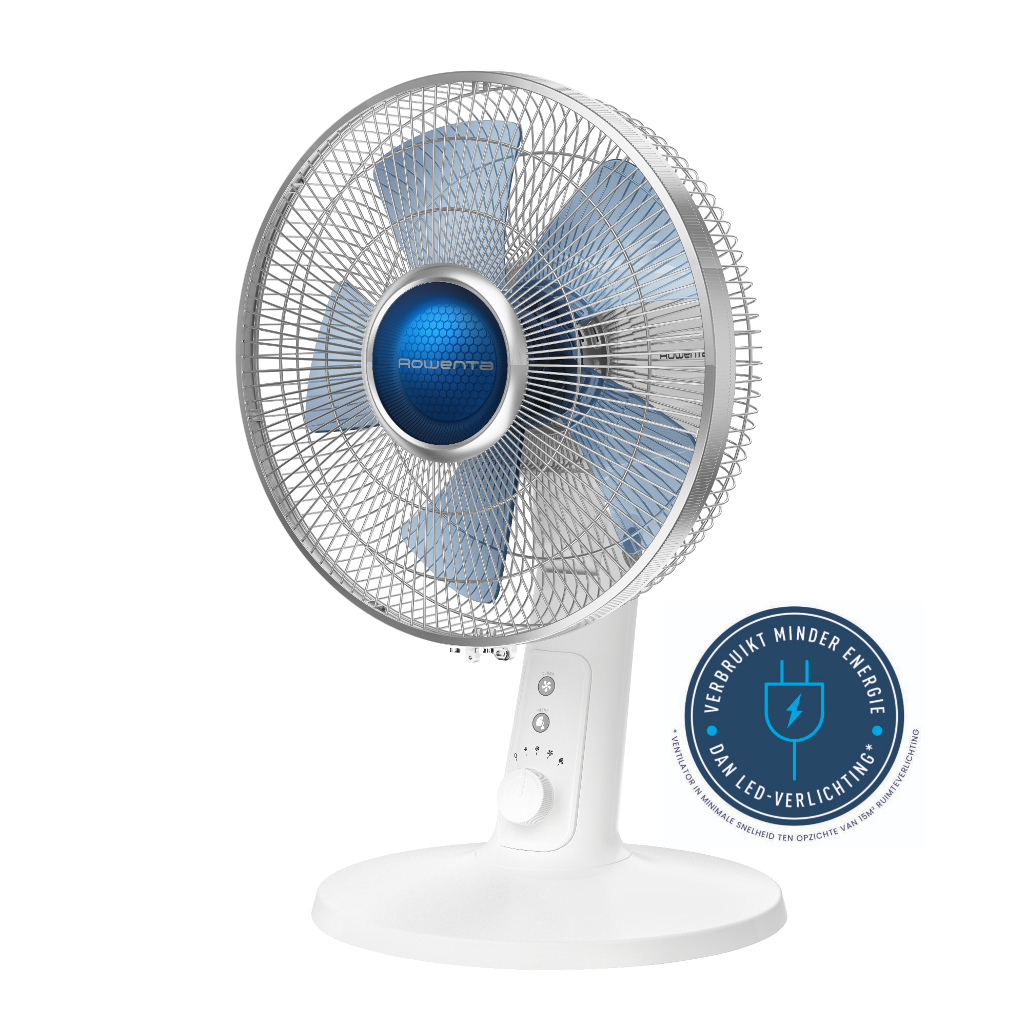 Turbo Silence Extreme+ VU2730 Tafelventilator - 45 m³/min airflow - 4 snelheden - Ultra-stil: 38 d(B)