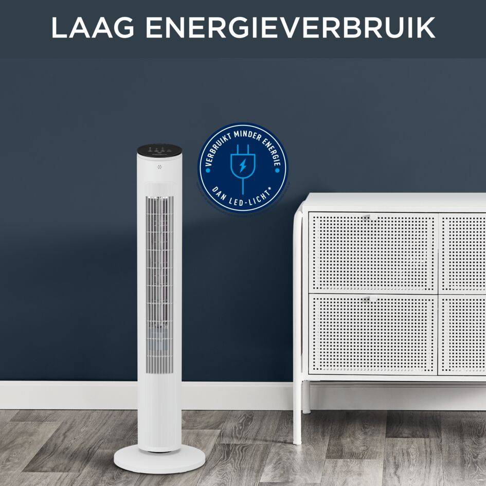 Eole Ultra VU6871 Ventilateur colonne - Vitesse d'air : 3,2 m/sec - 5 vitesses - 52 d(B)