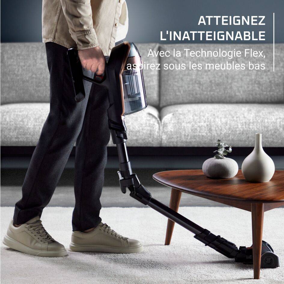 Aspirateur balai sans fil X-Force Flex 15.60, Aspiration ultra puissante, 245 Air Watts, 2 batteries RH99F3WO