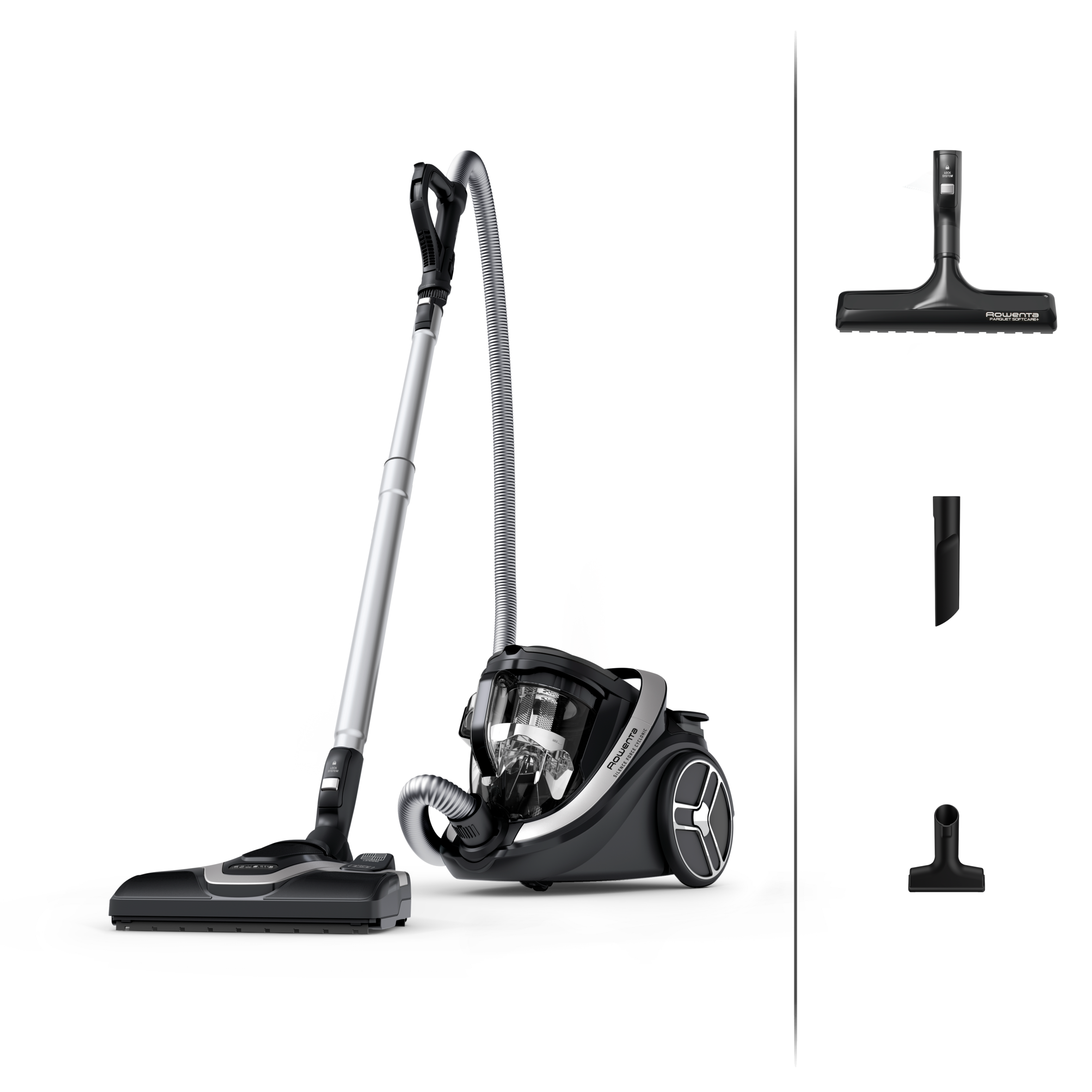 Silence Force Cyclonic Effitech® Parket stofzuiger zonder zak RO7936EA Rowenta