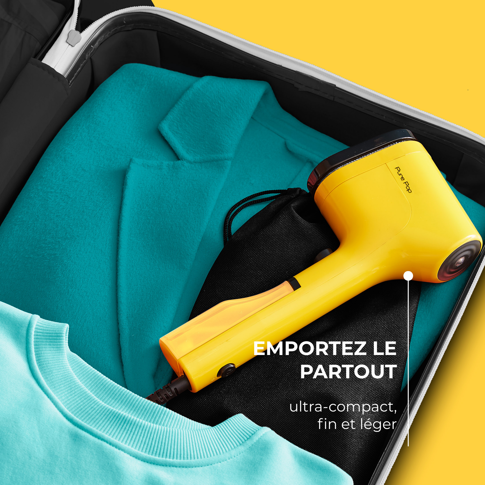 Pure Pop DT2026 Défroisseur vapeur - 1.300W - Débit de vapeur 20g/min