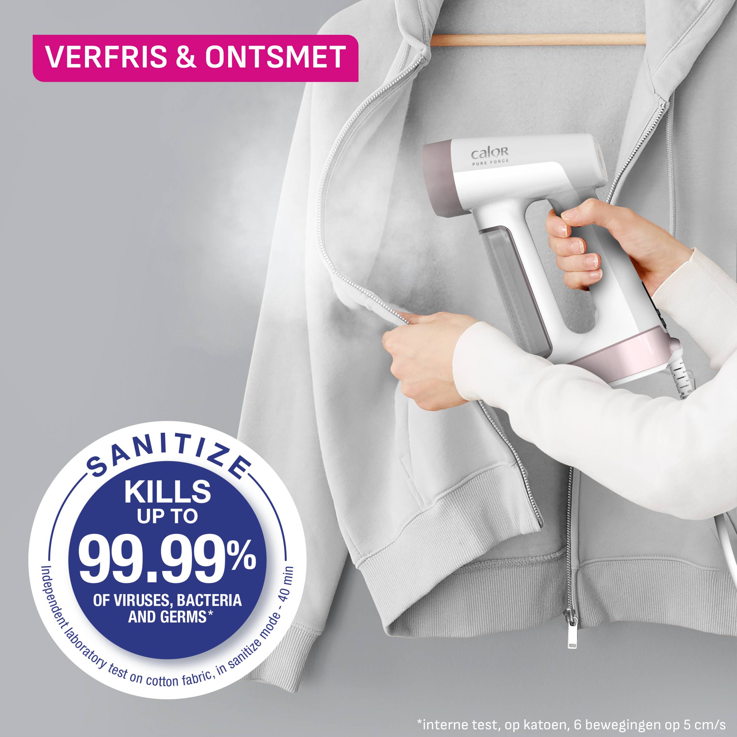 Pure Force 2-in-1 DT8720 - Stoomt en strijkt - 1.800W