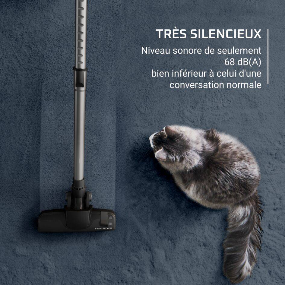 G-Force Cyclonic Effitech, Aspirateur sans sac, 500W, Démarche d'éco-conception, 68 dB(A)