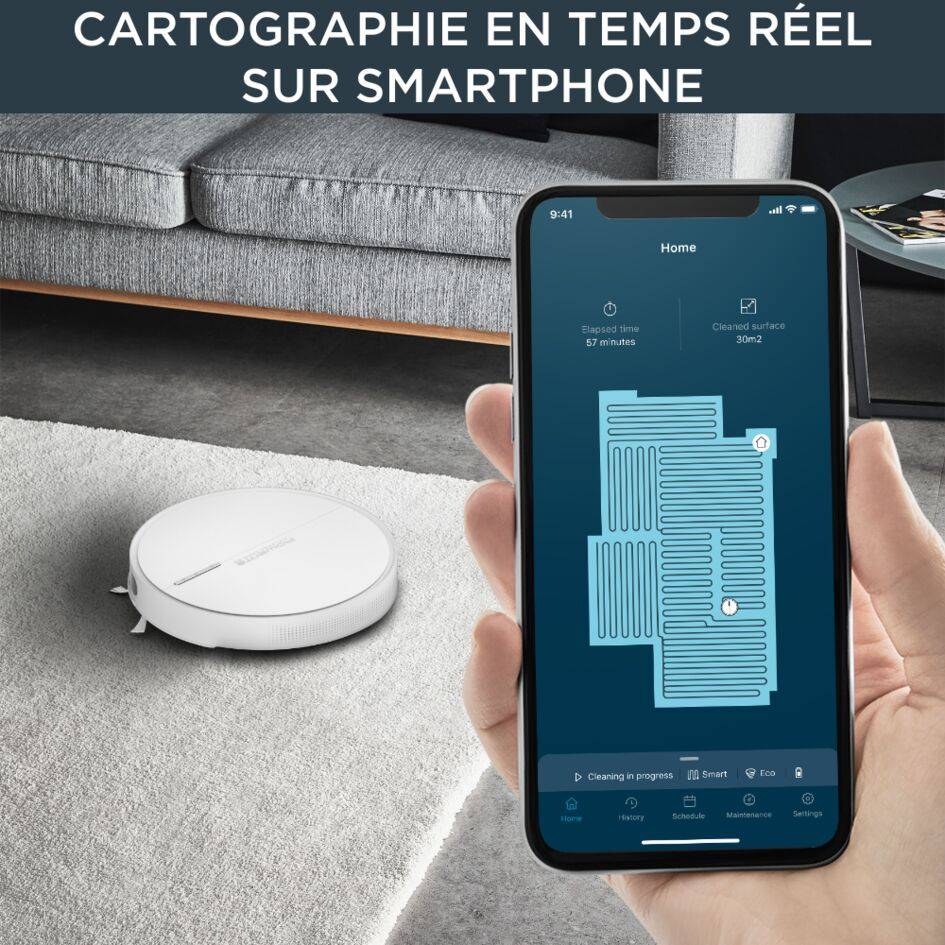 X-Plorer Serie 60 RR7447 Aspirateur robot - 2.300Pa - Technologie : Gyroscope