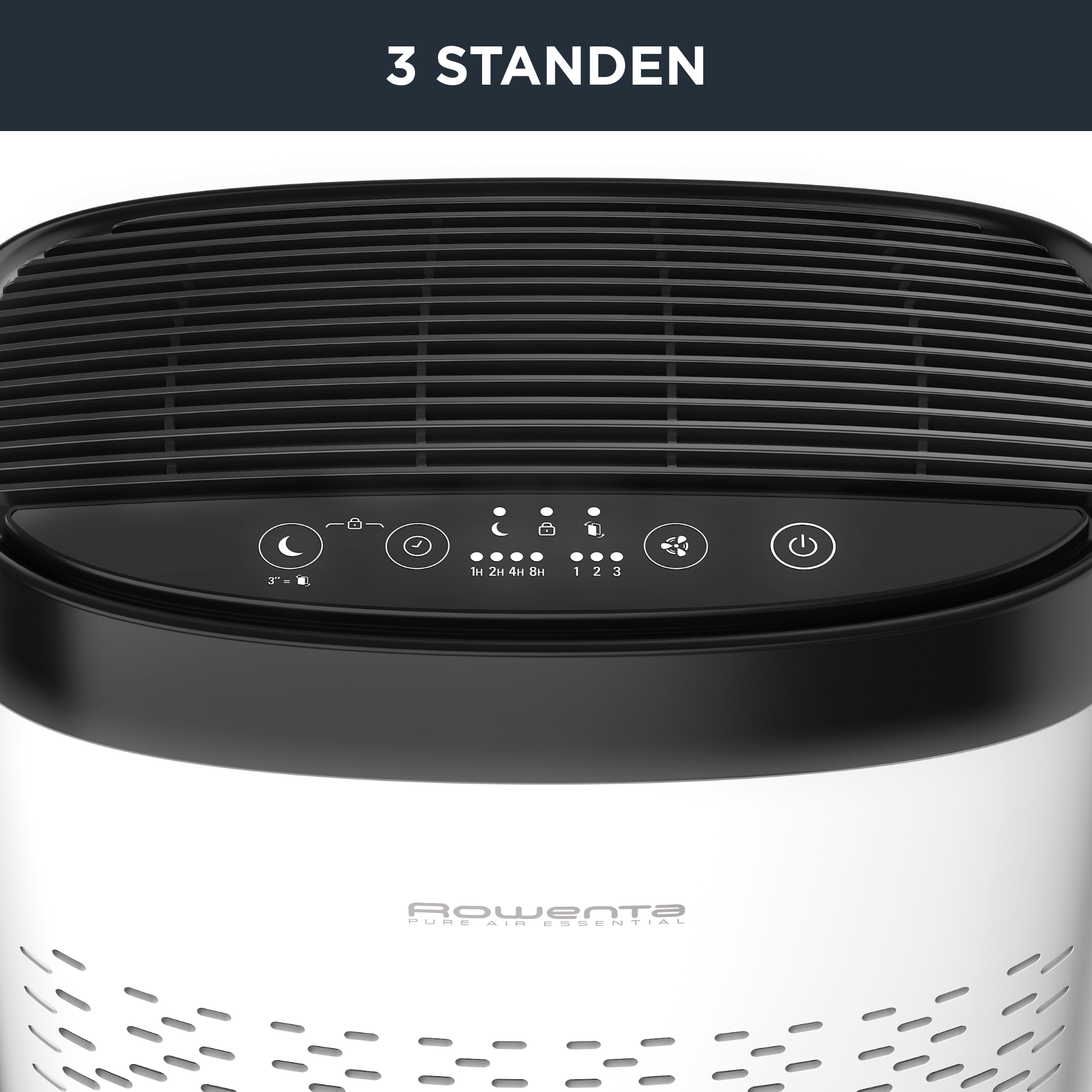 Pure Air Essential PU2530 Luchtreiniger - 3 filtratieniveaus - Efficiëntie: tot 99,99%