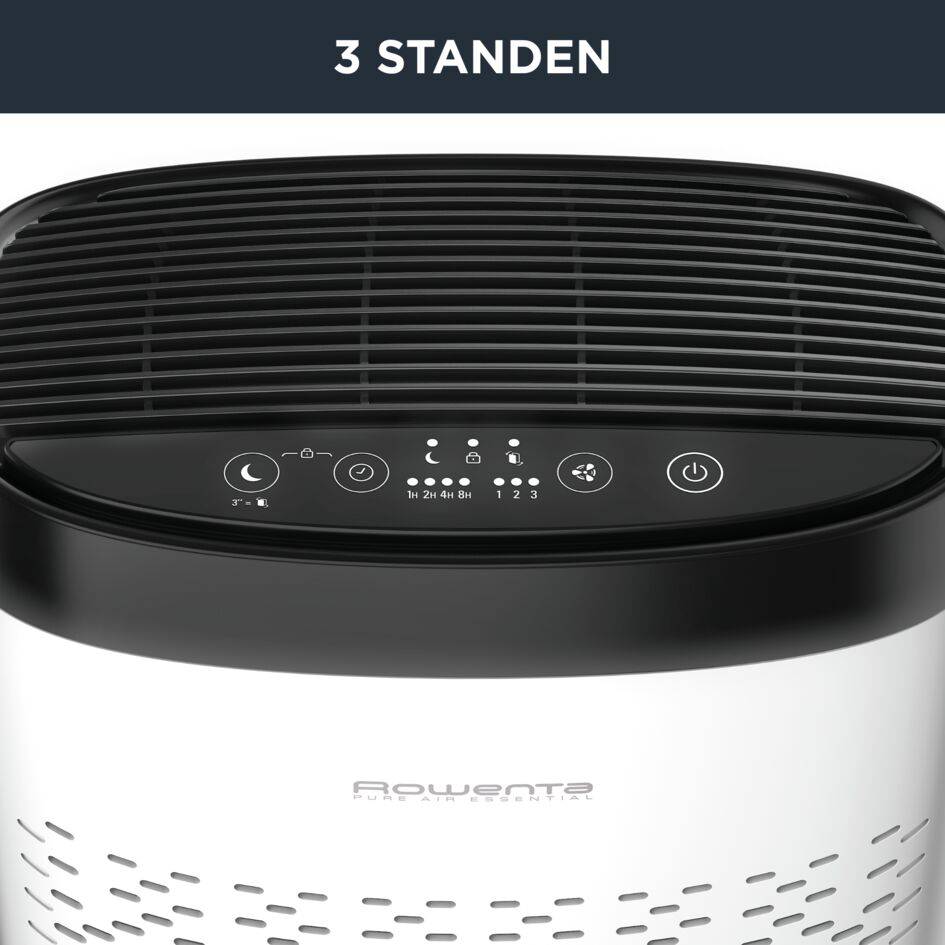 Pure Air Essential PU2530 Luchtreiniger - 3 filtratieniveaus - Efficiëntie: tot 99,99%