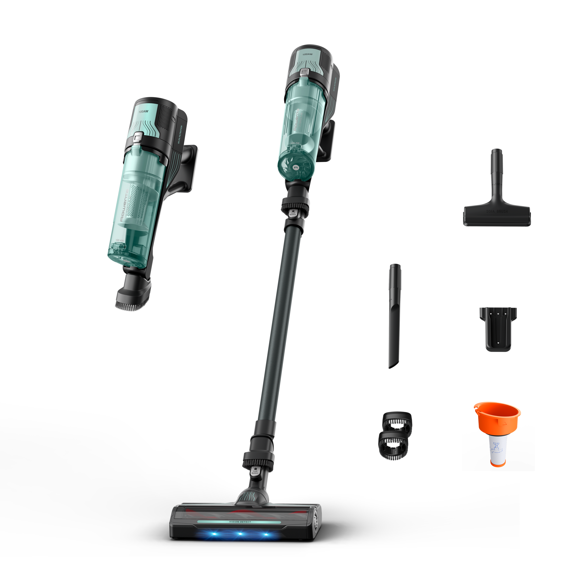 X‑Force 8.80 RH1831E0 Aspirateur balai - 100 AirWatts - 45 min d'autonomie