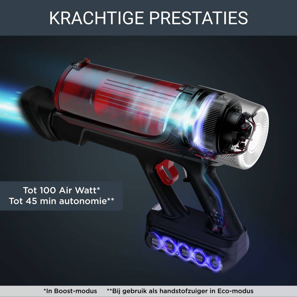 X-Force Flex 9.60 Animal RH2078 Steelstofzuiger - 100 AirWatt - 45 min autonomie - 0,44L