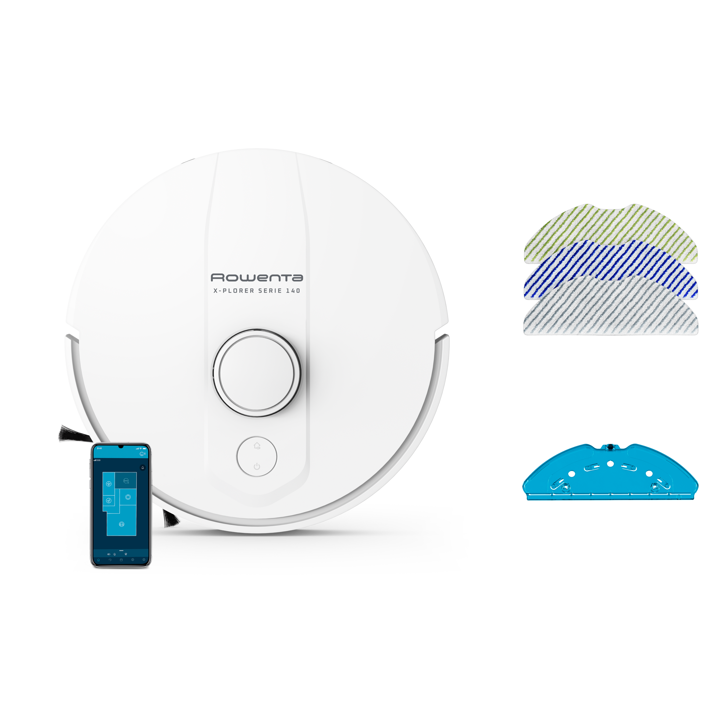 Aspirateur robot X-PLORER SERIE&nbsp;140, Modèle Animal & Allergy RR9177WH