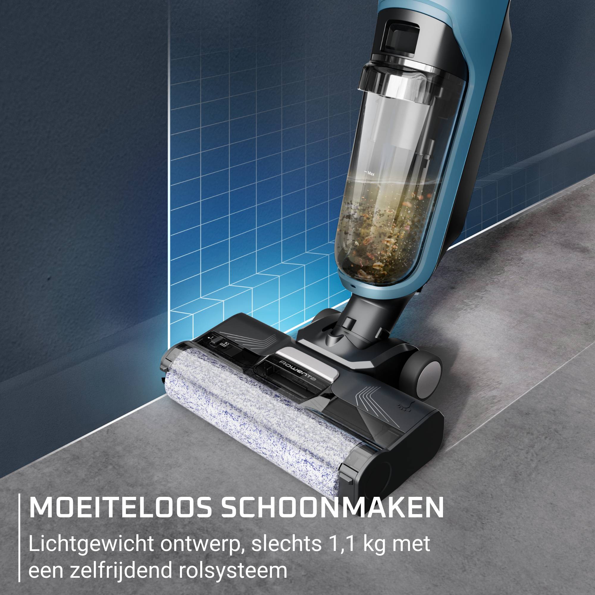 X-Clean 2 GZ2271E0  2-in-1 Vloerreiniger & Stofzuiger - 35 min autonomie - Automatische reiniging van borstel 