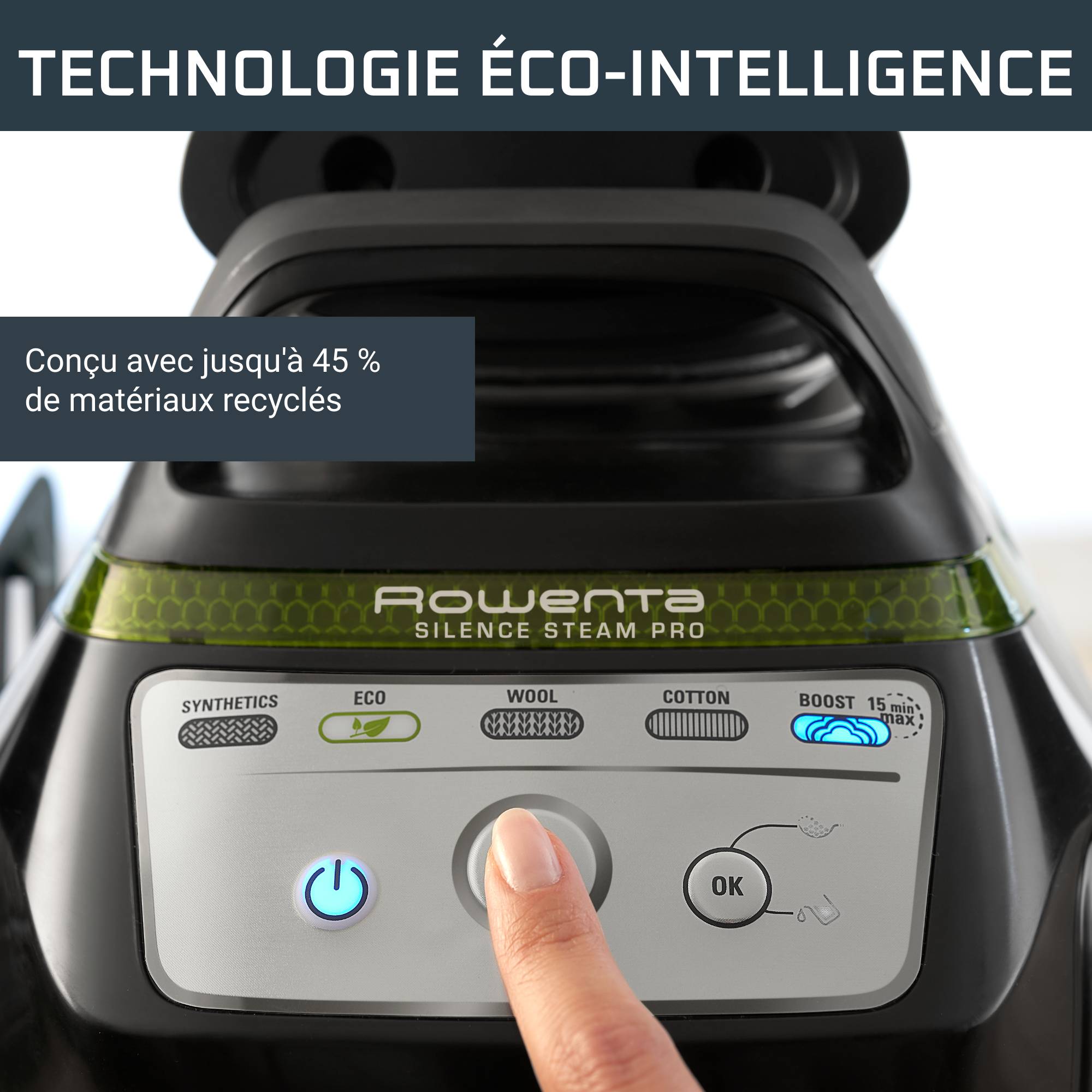 Silence Steam Pro DG9246 Centrale vapeur - 8 bars - Pressing 580 g/min - 5 préréglages