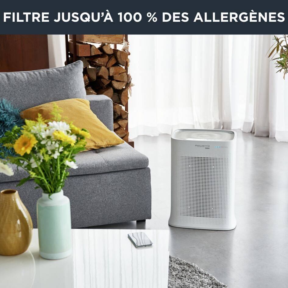 Pure Air Genius PU3080 Purificateur - 4 niveaux de filtration - Efficacité : jusqu'à 100%