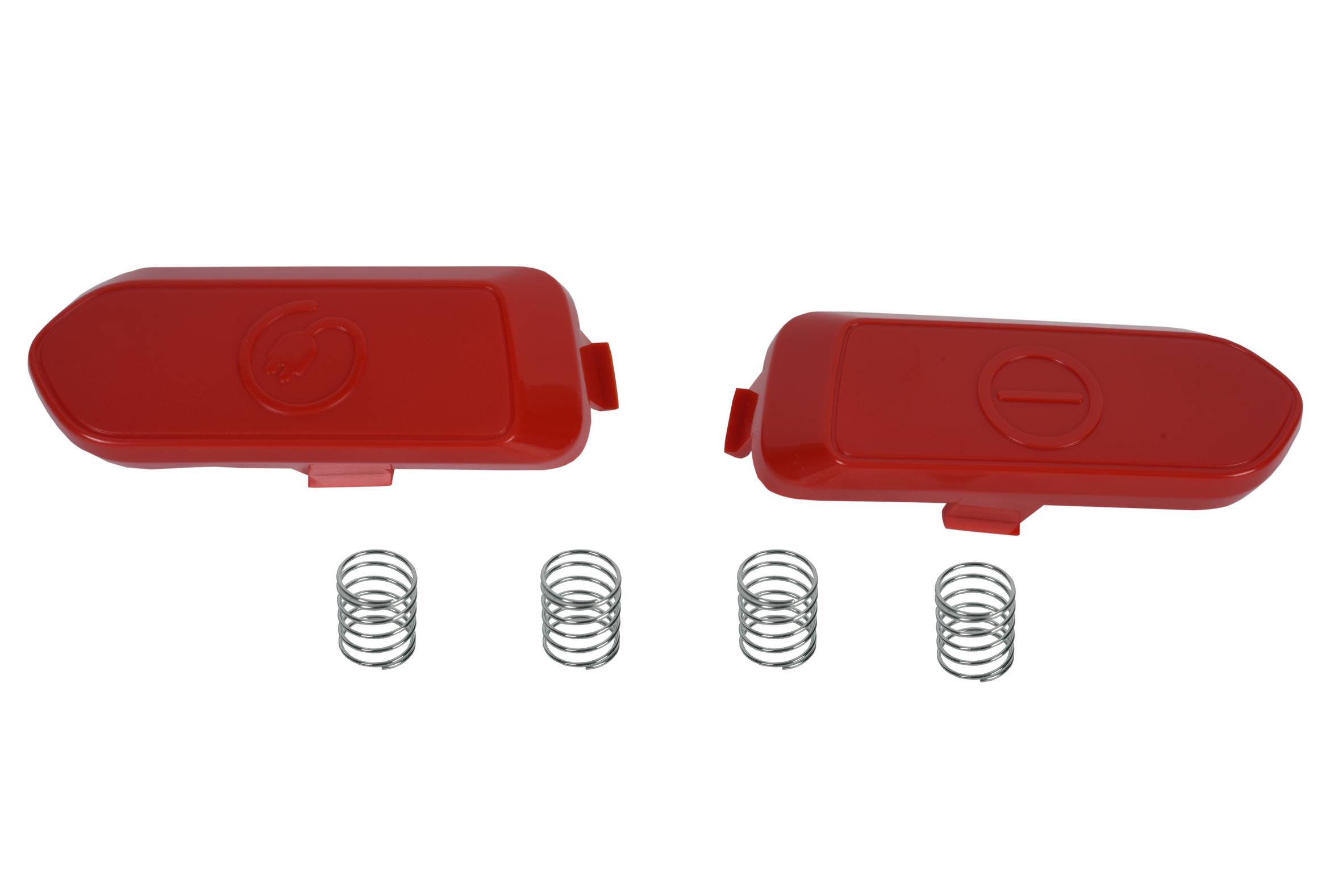 Set met 2 pedalen en 4 rode veren SS-7235007461