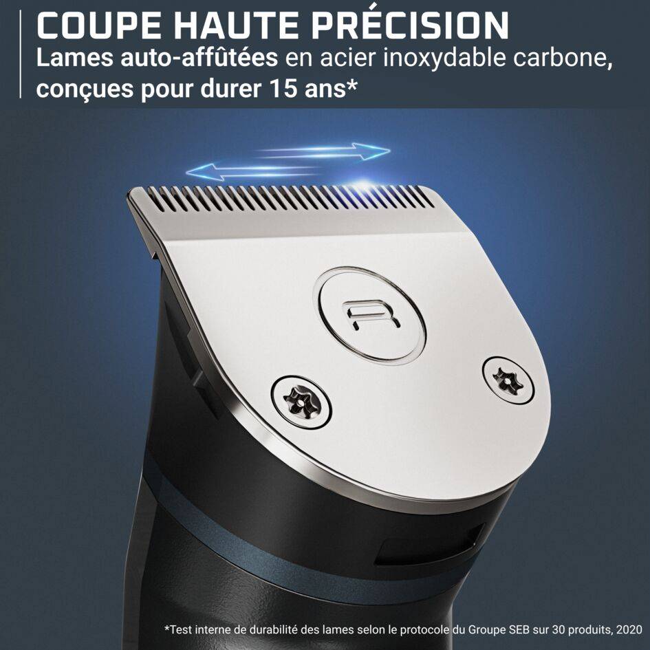 X-Series 700 TN9610E0 Tondeuse multi‑usages 11‑en‑1 pour hommes - Lames en acier à haute teneur en carbone