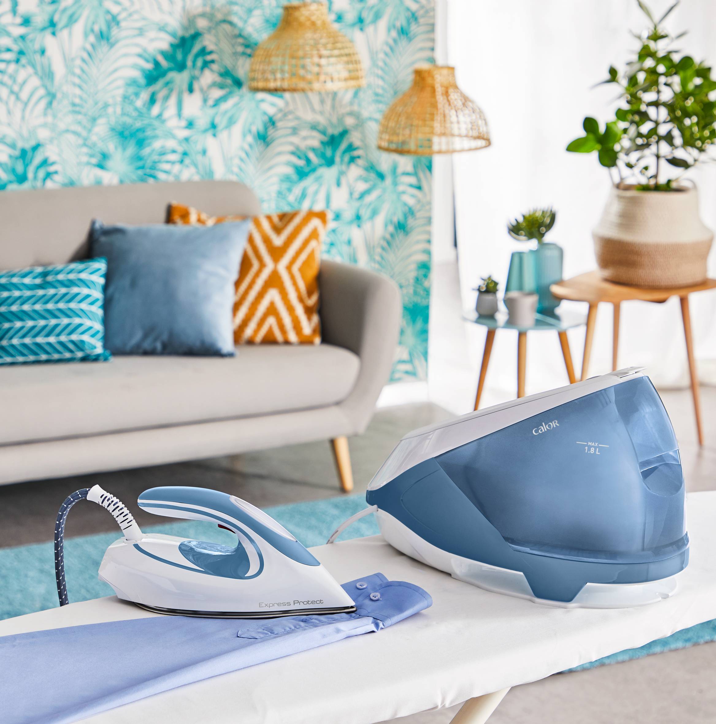 Express Protect SV9202 Centrale vapeur - 7,5 bars - Pressing 520 g/min - Technologie sans réglage