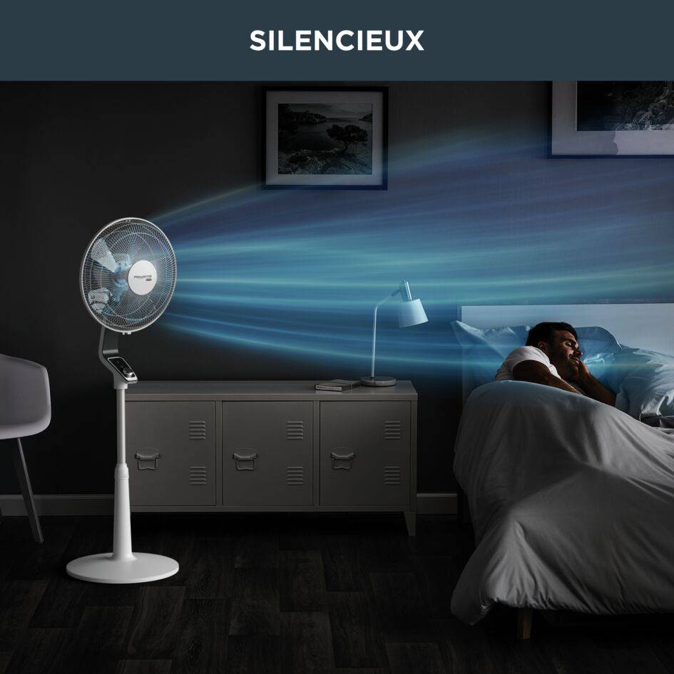 Turbo Silence Extreme VU5640 Ventilateur sur pied - 45 db(A) - 4 vitesses