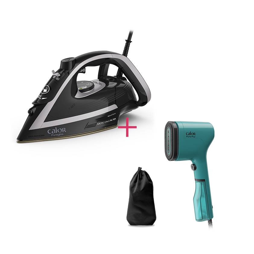PACK WEB : Fer vapeur Puregliss FV8062 + Défroisseur Pure Pop gratuit