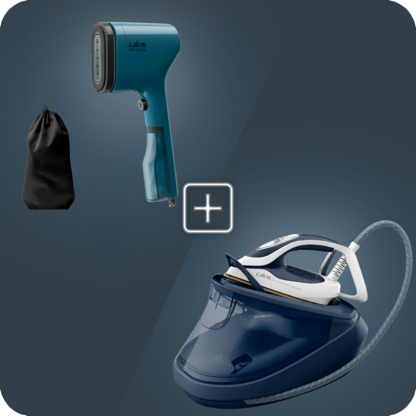 PACK WEB : Centrale vapeur Pro Express Ultimate GV9720 + Défroisseur Pure Pop