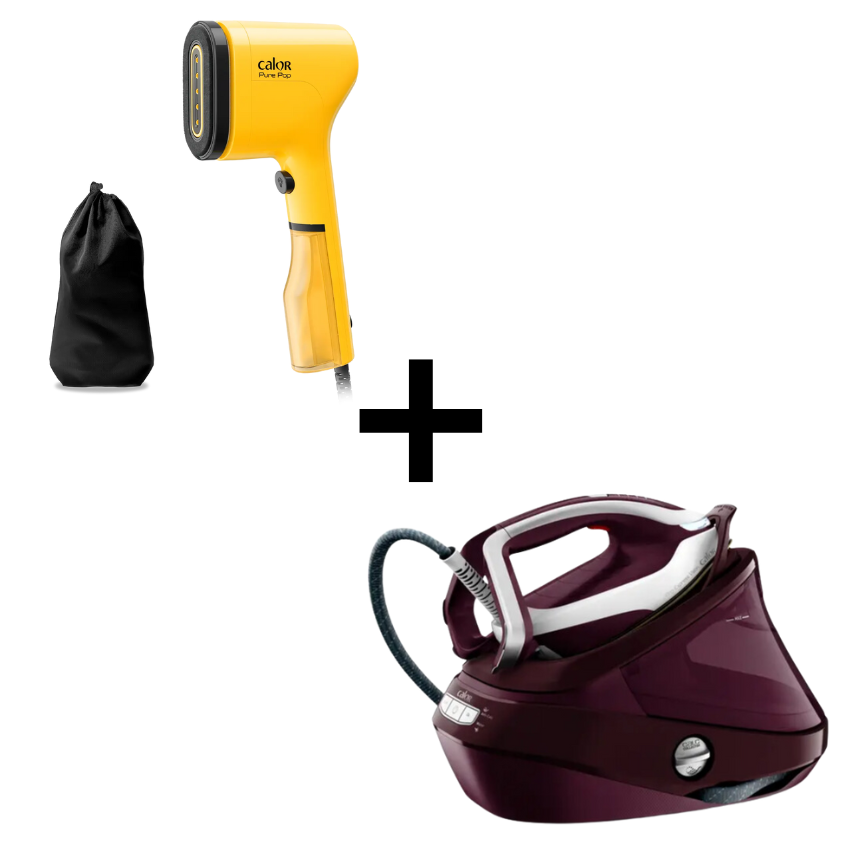 PACK WEB : Centrale vapeur Pro Express Vision GV9810 + Défroisseur Pure Pop